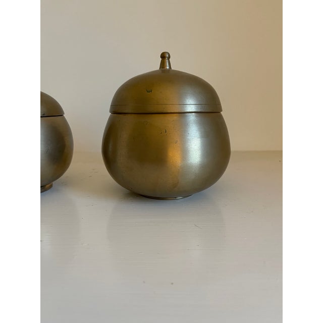 Brass Set of 3 Vintage Early 20th Century Korean Rice Vessels For Sale - Image 8 of 11
