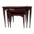 Vintage Mid Century Modern Nesting Tables Set of Three Mahogany With Mahogany Laminate Tops. For Sale