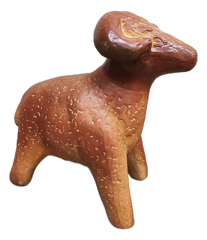 Large Vintage Decorative Ceramic Ram Sculpture