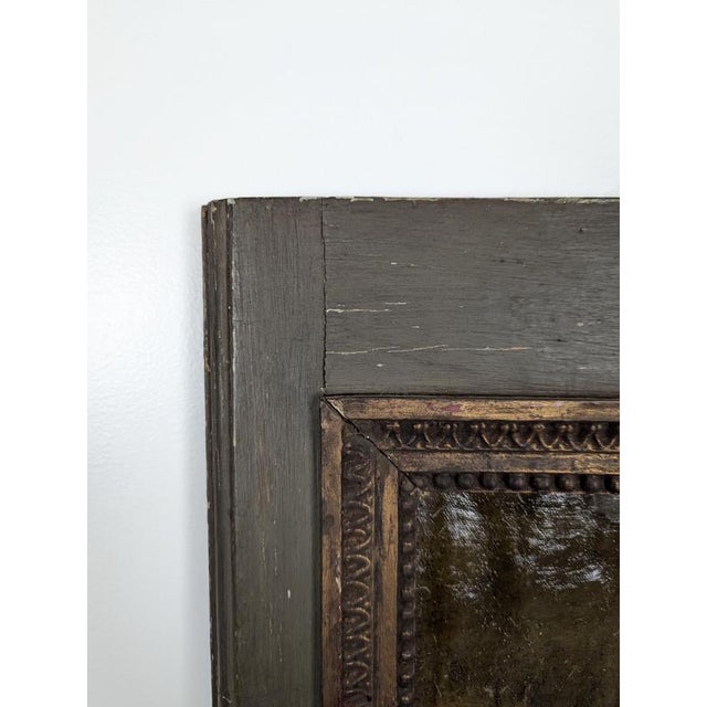 Louis XVI Style Trumeau with Decorative Panel and Mirror For Sale - Image 4 of 9