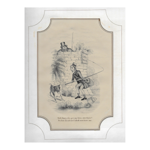 19th Century Beware of the Dog Satirical Cartoon