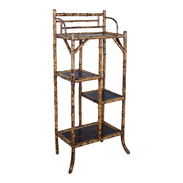 Antique English Bamboo Bookcase or Étagère Chairish