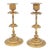 Pair of 19th Century French Gilt Bronze Candlesticks For Sale
