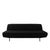 Mid-Century Italian Sofa Bed in Textured Black Velvet, Italy, 1950s For Sale - Image 6 of 10