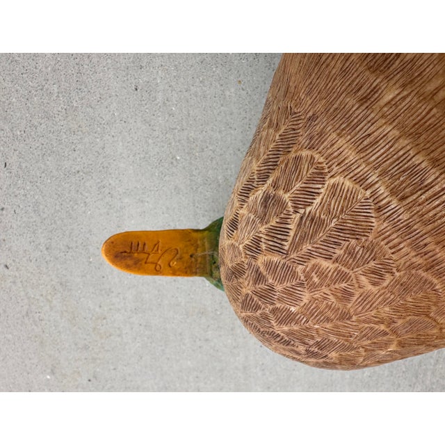 Tan Vintage Pair of Mallard Duck Decoys For Sale - Image 8 of 9