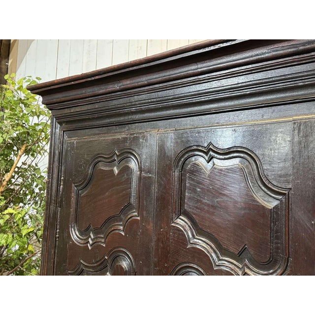 Wood 18th Century Oak Wardrobe For Sale - Image 7 of 18