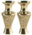 Small Antique Chinese Brass Vases, 1900s, Set of 2 For Sale