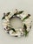 Lovely vintage Easter sea shell purple flowers sea shells frame for mirror or wreath. Spring fresh design.