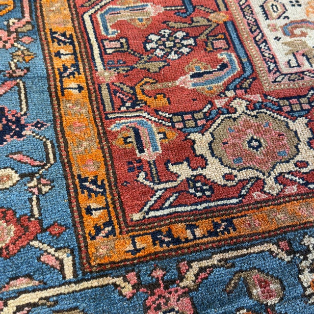 Mahal Rug with Floral Motif Exhibition Collection For Sale - Image 8 of 11