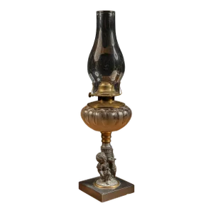 Vintage Figural Oil Lamp