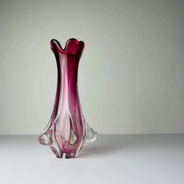 Vintage Murano Glass Chambord Vase from Fratelli Toso, Italy, 1960s For Sale - Image 6 of 14