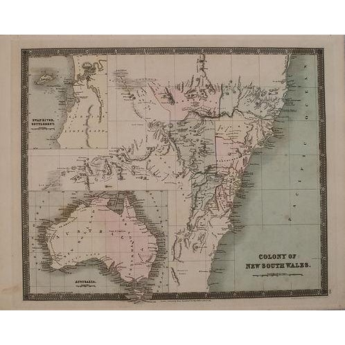 This is a very nice map of Australia's New South Wales centered on Sydney. Title: Colony of New South Wales; Created by H...