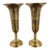 Vintage 1970s Tinted Brass Pair of Vase / Vessels or Candle Holders For Sale