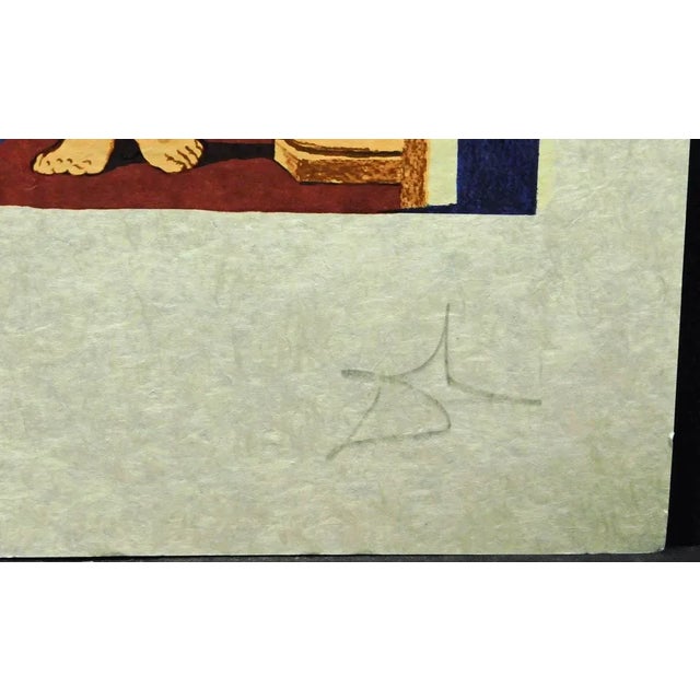 Salvador Dalí Salvador Dali"Triumph of Love-Judgement-The Lovers" Japon Unframed Hand Signed For Sale - Image 4 of 6