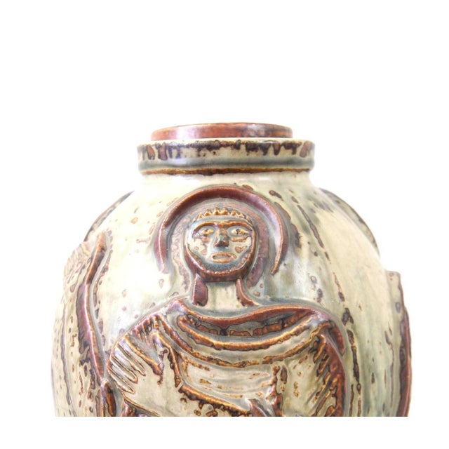 Arts & Crafts Mid 20th Century Royal Copenhagen Decorative Lidded Jar For Sale - Image 3 of 10