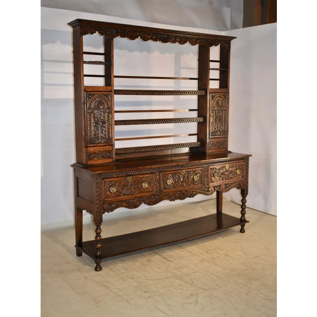 18th Century English Oak Welsh Dresser For Sale - Image 4 of 12