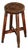 English 19th Century Oak Arts & Crafts Stool For Sale