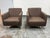 Design Plus Gallery presents a Pair of the Regis Swivel Lounge Chairs from DellaRobbia. Each chair is upholstered in a...