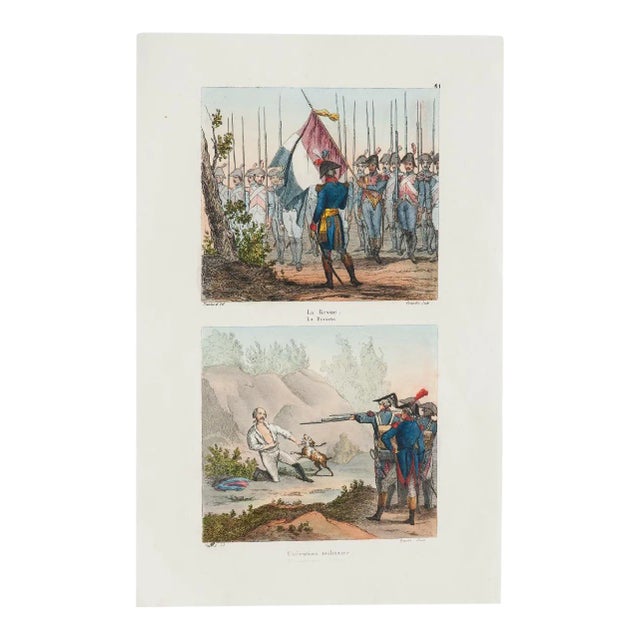 Unknown, Battle, Lithograph, 19th Century For Sale