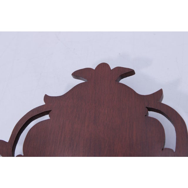 Chippendale 1980s Virginia Metalcrafters Old Sturbridge Village Chippendale Style Small Mirror For Sale - Image 3 of 12