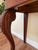 Hollywood Regency Late 20th Century Polo Ralph Lauren Mahogany Regency Console Table 72in Carved Scroll Legs For Sale - Image 3 of 15