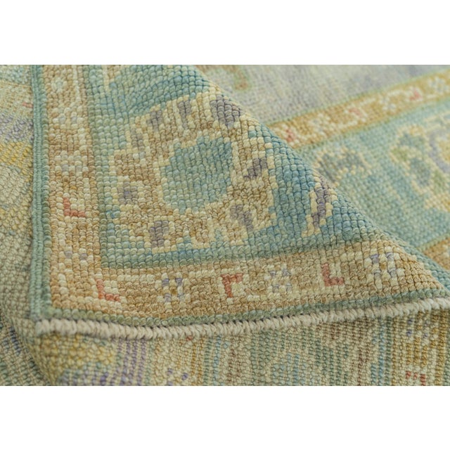 Turkish Oushak Rug 2'9" x 8'8" #19160 For Sale In Houston - Image 6 of 8