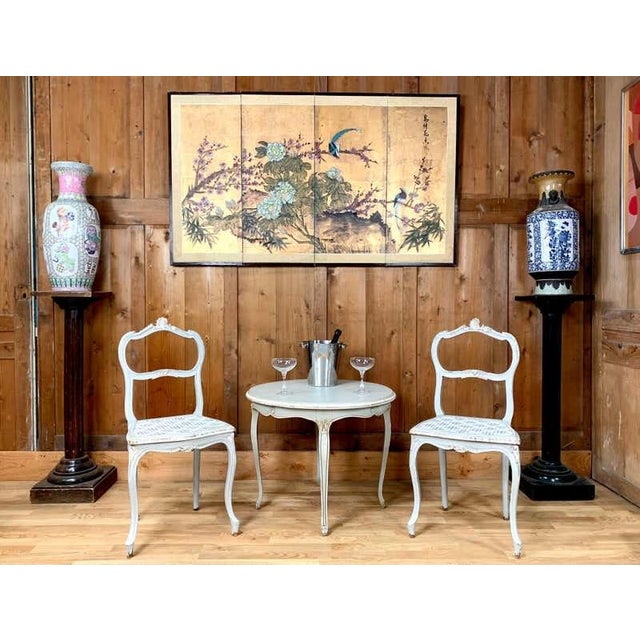 Set of Chair Louis XV in Wood & Cannage For Sale - Image 9 of 16