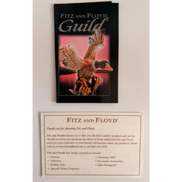 Rare 2006 Fitz and Floyd Guild Collection Jeweled Blue Hawk With Box For Sale - Image 12 of 12