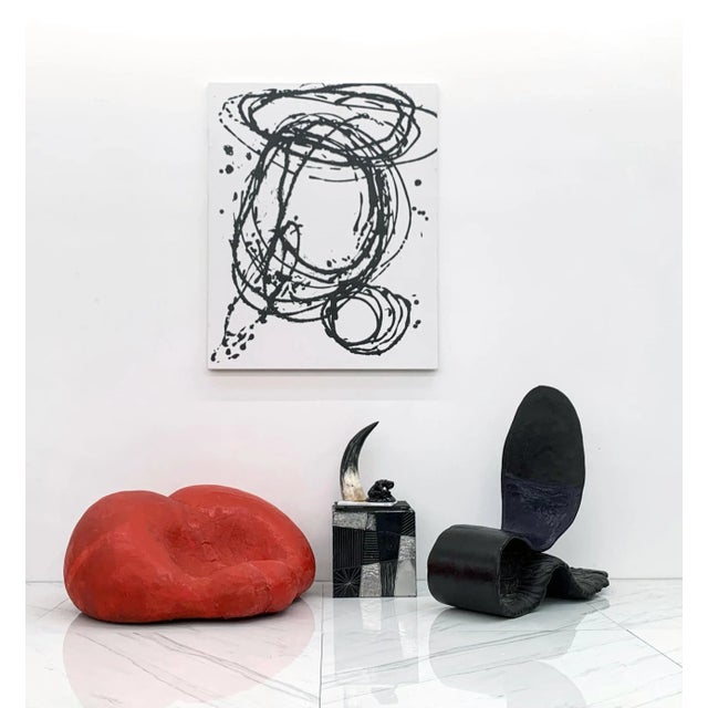 Postmodern Louis Durot Pouffesses Chair, Signed, 1990 For Sale - Image 3 of 9