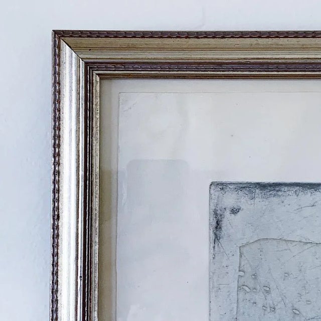 1950s 1950s Mid-Century Johnny Friedlaender Abstract Expressionist Fine Art Print "Composition in Red and Green" Signed and Numbered, Framed For Sale - Image 5 of 8