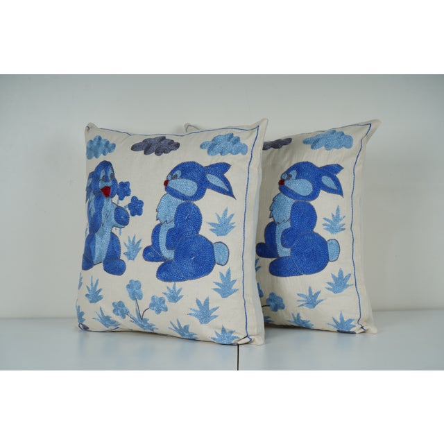 Uzbek Suzani Pillow Cover Elevate your home decor with our Turkish Suzani Pillow Cover, featuring exquisite vintage Uzbek...