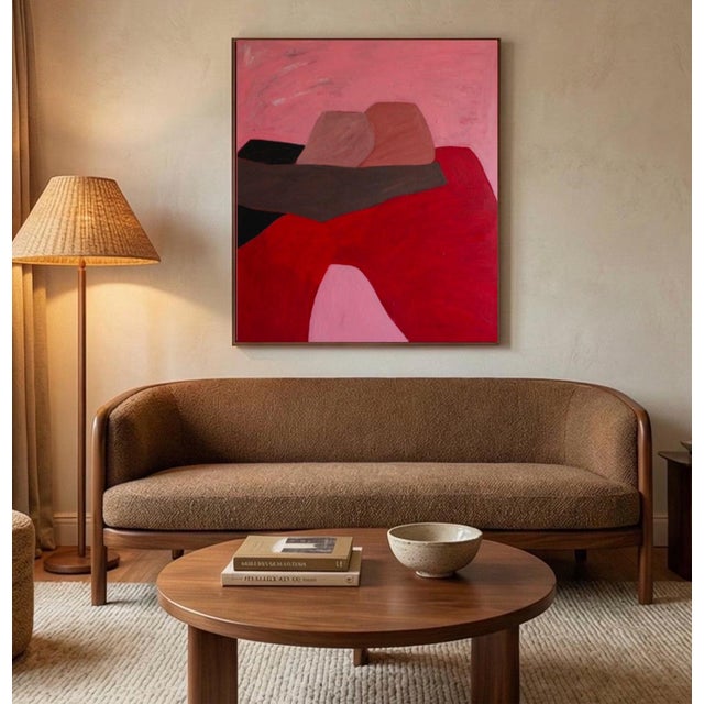 Bodasca, In Your Arms Red Version, 2026, Acrylic on Canvas For Sale - Image 3 of 11