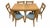 Mid 20th Century MCM Heywood-Wakefield 8 Piece Dining Set With M154 “Dog Bone” Chairs For Sale - Image 5 of 12