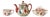 Japanese Porcelain Tea Coffee Set, Satsuma Art Nouveau Style, Mid-20th Century For Sale
