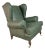 Dutch Wingback Chair, Reupholstered For Sale