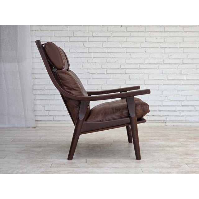 Danish Model GE530 Highback Lounge Chair by H.J. Wegner for Getama, 1970s For Sale - Image 14 of 18