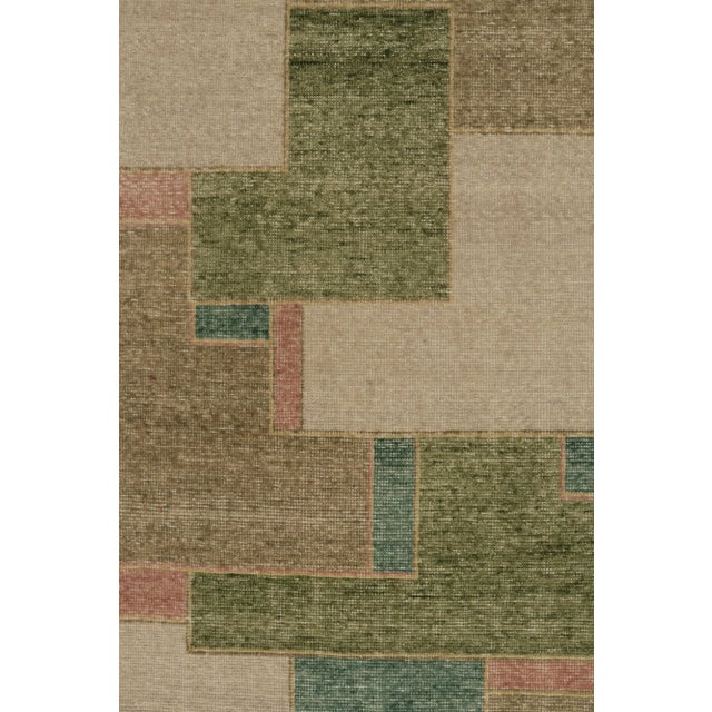 Not Yet Made - Made To Order Rug & Kilim’s Oversized Piet Rug in Green and Taupe, 13x19 For Sale - Image 5 of 7
