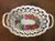 Antique 18th Century German Furstenberg Porcelain Reticulated Fruit Bowl Painted with Flower Garland For Sale - Image 9 of 13