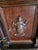 Italian Antique Walnut Credenza Excellent Overall C. 1825 Renaissance Style, Lion Coat of Arms One Concealed Drawer. Red Cloth Interior. For Sale - Image 4 of 12