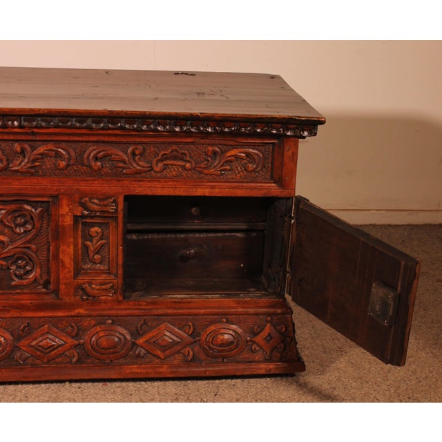 18th Century Catalan Chest with Small Door For Sale - Image 4 of 14