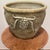 Ceramic Vintage Large Aged Finish Planter Roseville Style With Molded Grape and Leave Relief Design For Sale - Image 7 of 12