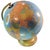 George F. Cram Company 12 World Globe Blue Ocean 12" Tabletop Globe, Champagne Base For Sale - Image 9 of 9