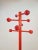 Postmodern Red Stained Beech Coat Rack with Balls, Italy, 1970s For Sale - Image 4 of 9