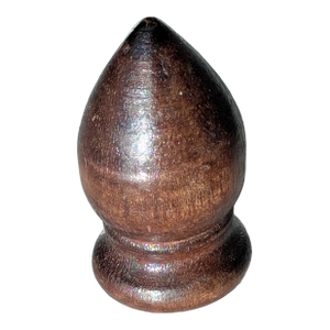 Late 20th Century Wood Finial Simply Stated
