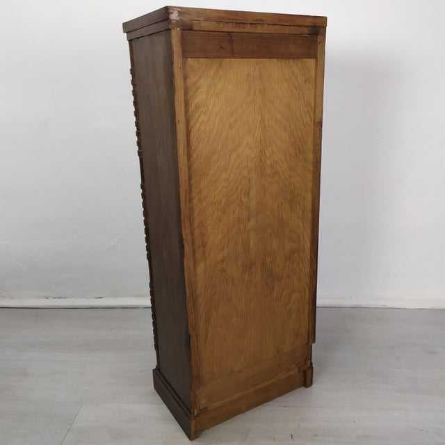 Art Deco Limed Oak Cupboard in the style of Dudouyt, 1930s For Sale - Image 14 of 18