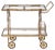Mid-Century Brass & Glass Bar Cart, 1960s For Sale