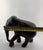 Brown Vintage MCM Wooden Hand Carved Elephant Statue Figurine For Sale - Image 8 of 9