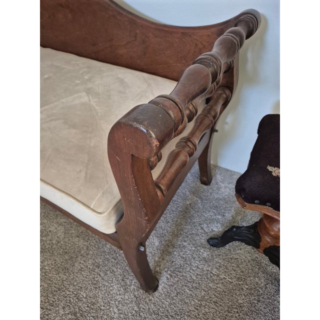 Victorian 1860 - 70 Australian Regency Cedar Miner Bench For Sale - Image 3 of 7