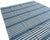 Not Yet Made - Made To Order Handmade Thick Woolen Flat Weave Rug, Sky Blue and White Striped Wool Rug - 8'x8' For Sale - Image 5 of 14