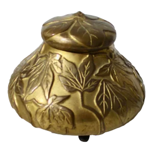 Art Nouveau Gilt Bronze Inkwell by Marshall Fields Circa 1910s